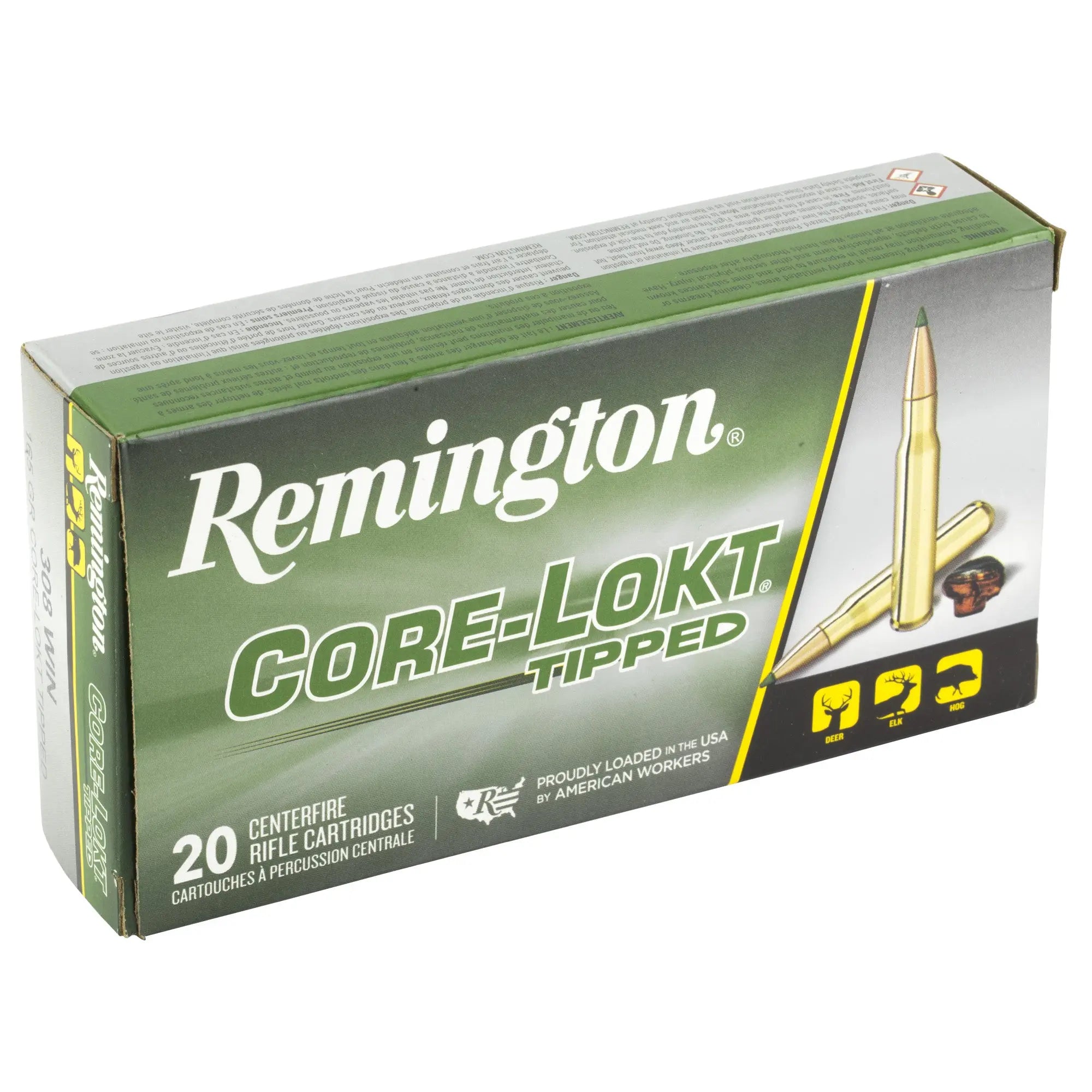 REM 308 WIN 165GR CLOK TIPPED 20/200 - American Ordnance