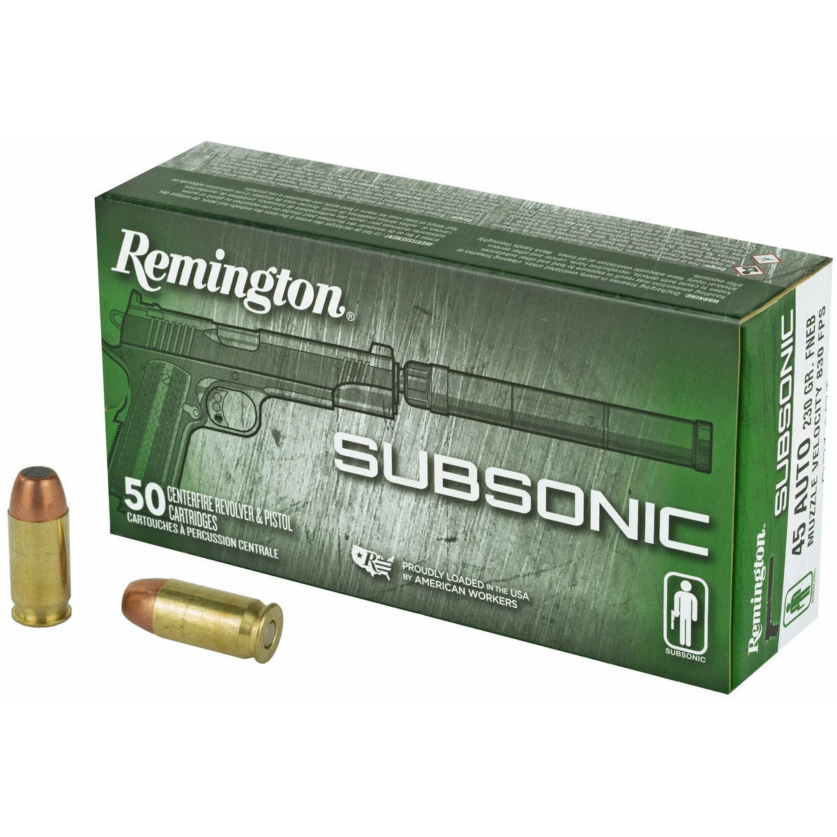 REM SUBSONIC 45ACP 230GR 50/500 - American Ordnance