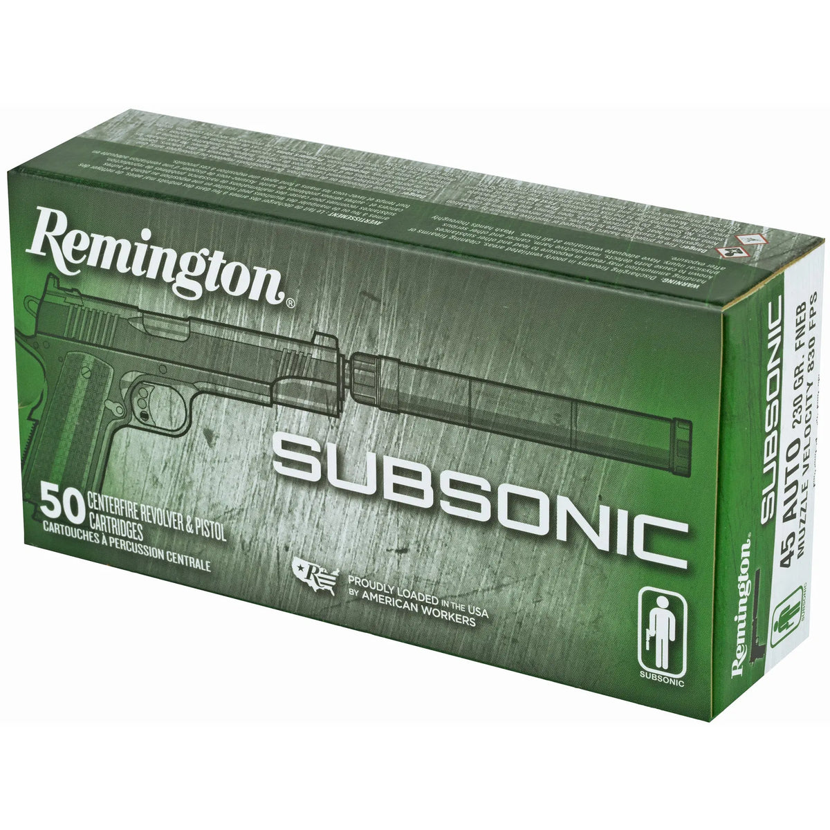 REM SUBSONIC 45ACP 230GR 50/500 - American Ordnance