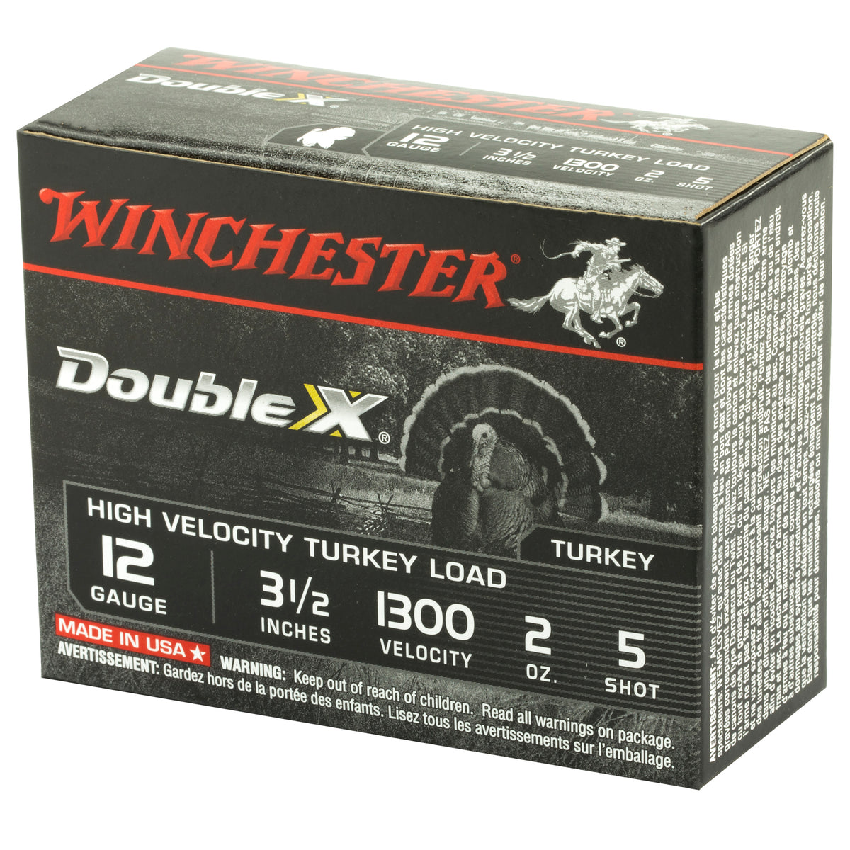 WINCHESTER DOUBLE-X HV TRKY 12GA 3.5&quot; #5 10RD