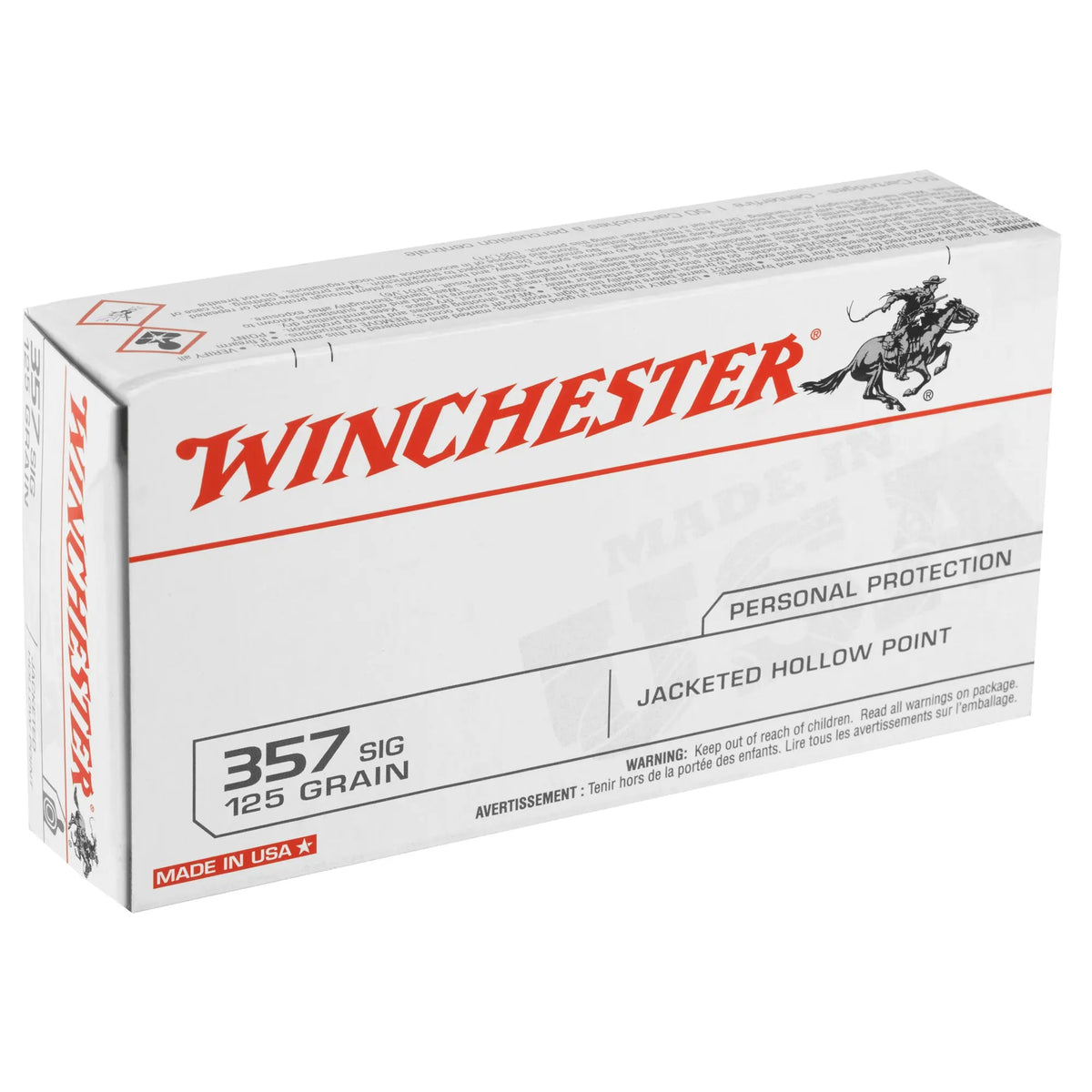WIN USA 357SIG 125GR JHP 50/500 - American Ordnance