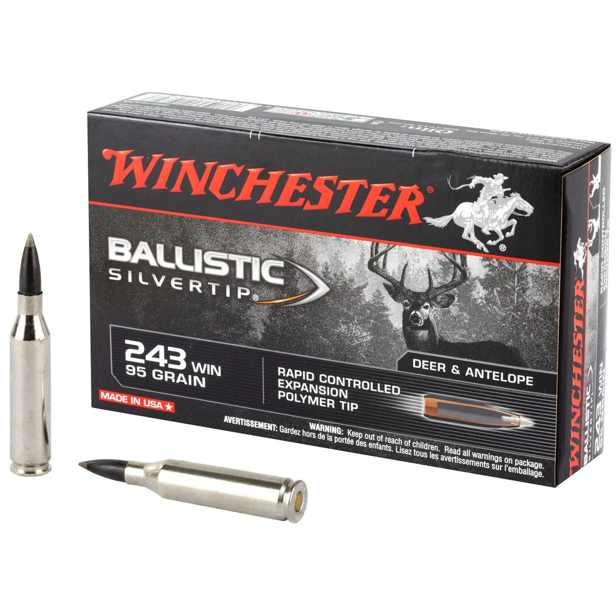 WIN BLSTC TIP 243WIN 95GR 20/200 - American Ordnance