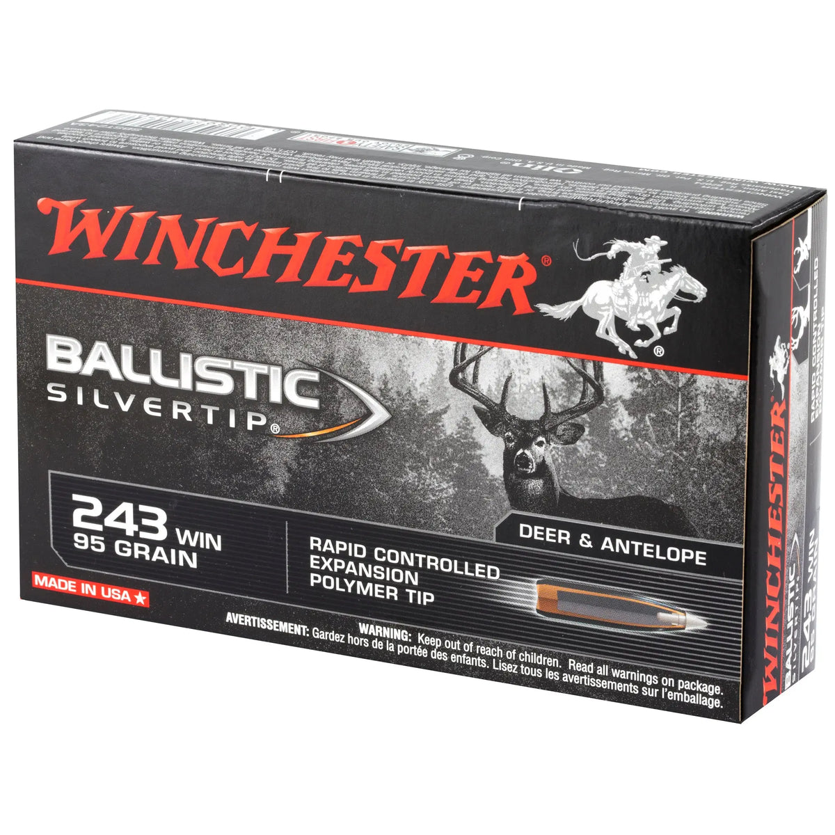 WIN BLSTC TIP 243WIN 95GR 20/200 - American Ordnance