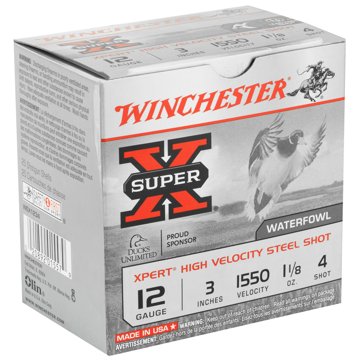 WINCHESTER XPERT HV STL 12GA 3&quot; #4 25RD