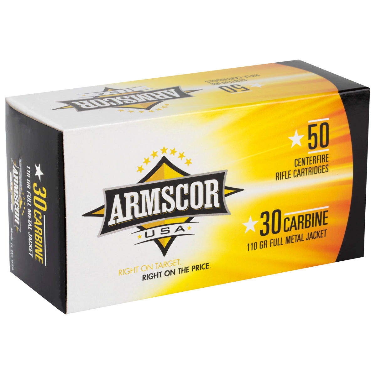 ARMSCOR 30CARB 110GR FMJ 50/1000 - American Ordnance