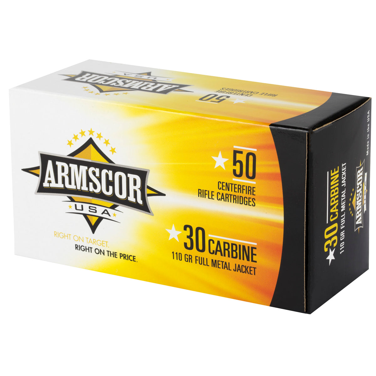 ARMSCOR 30CARB 110GR FMJ 50/1000 - American Ordnance