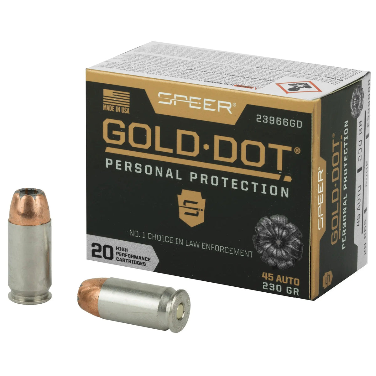 SPR GOLD DOT 45ACP 230GR HP 20/200 - American Ordnance