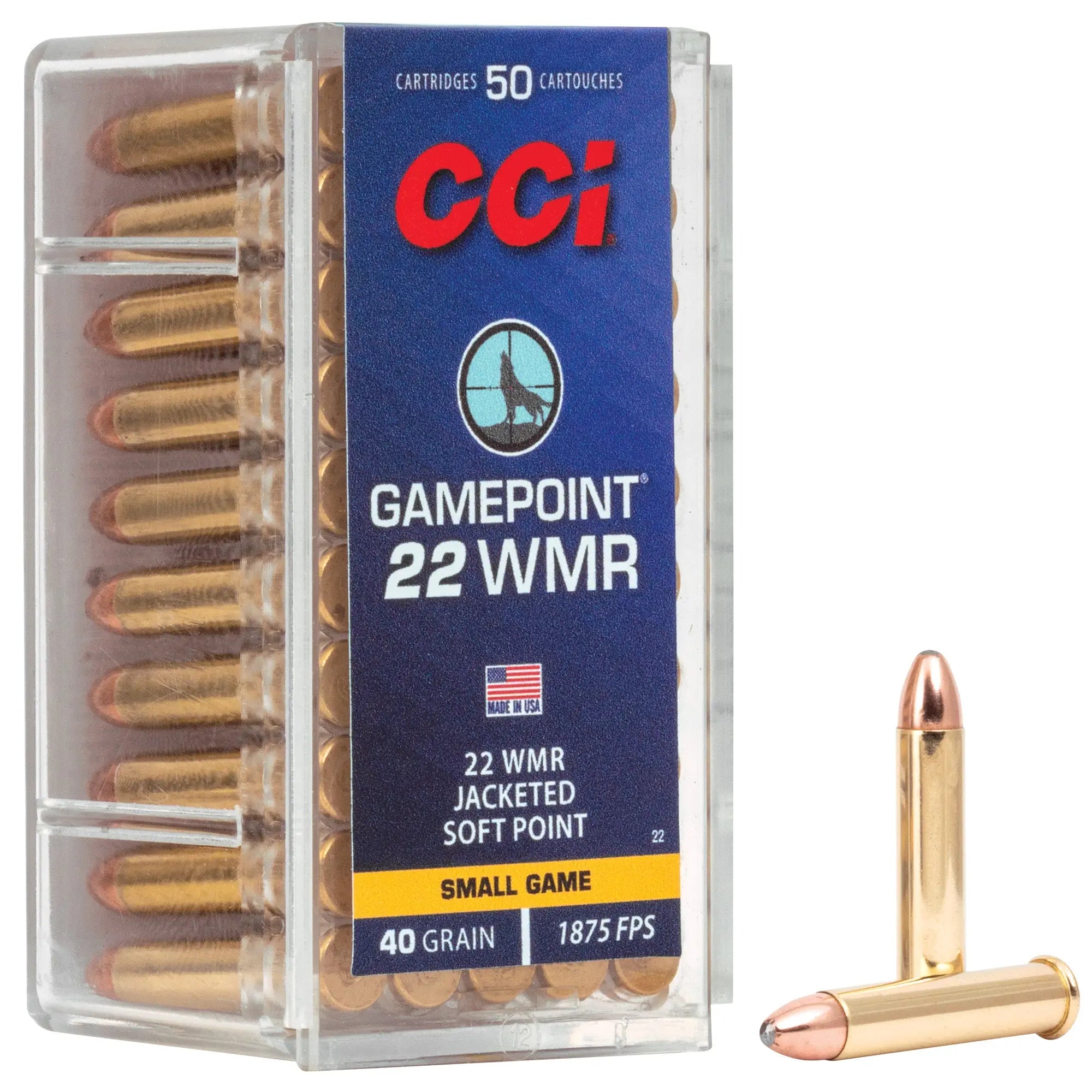 CCI 22WMR 40GR GAMEPOINT 50/2000 - American Ordnance