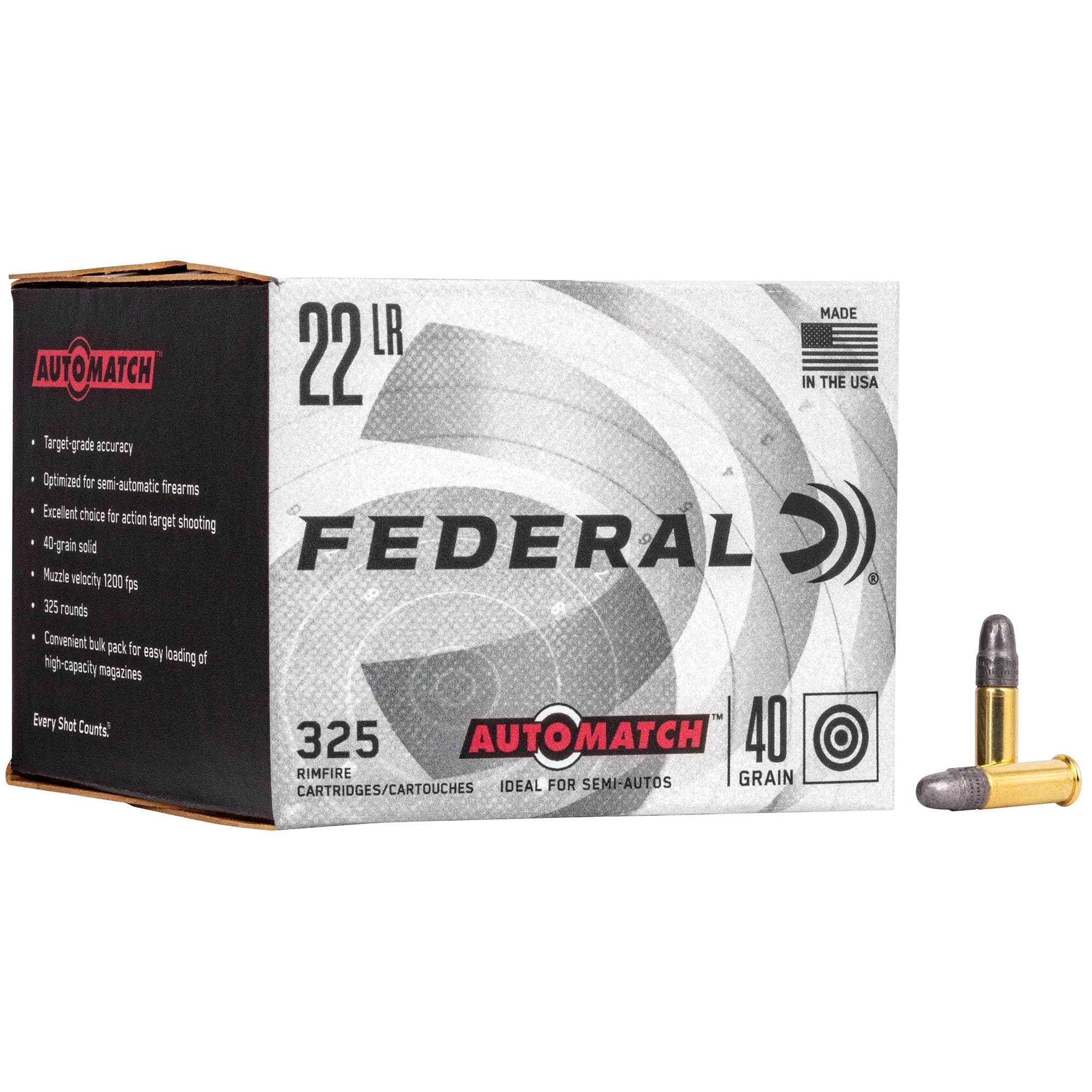 FED AUTO MTCH 22LR 40GR SLD 325/3250 - American Ordnance