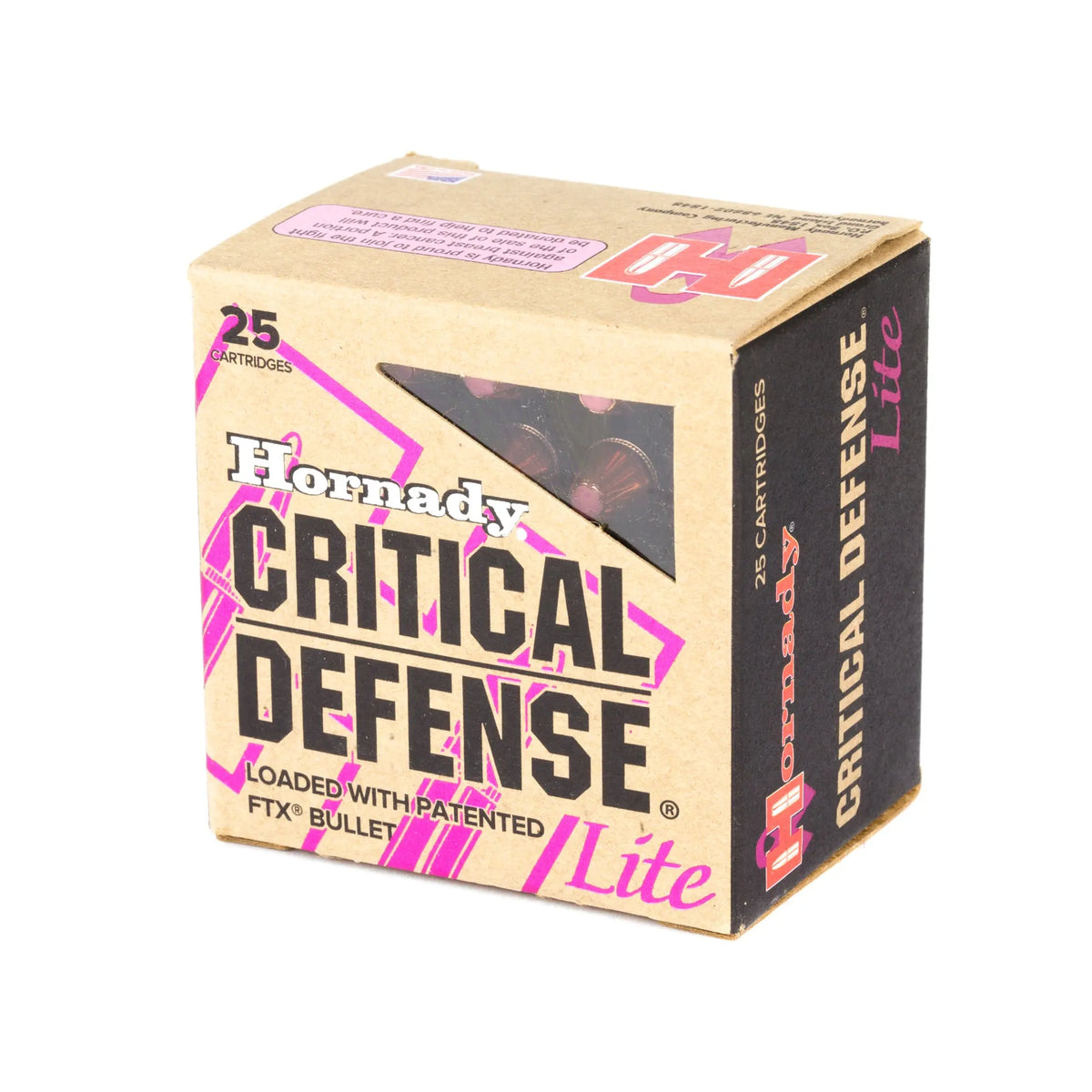 HRNDY CD 38SPL 90GR FTX LITE 25/250 - American Ordnance