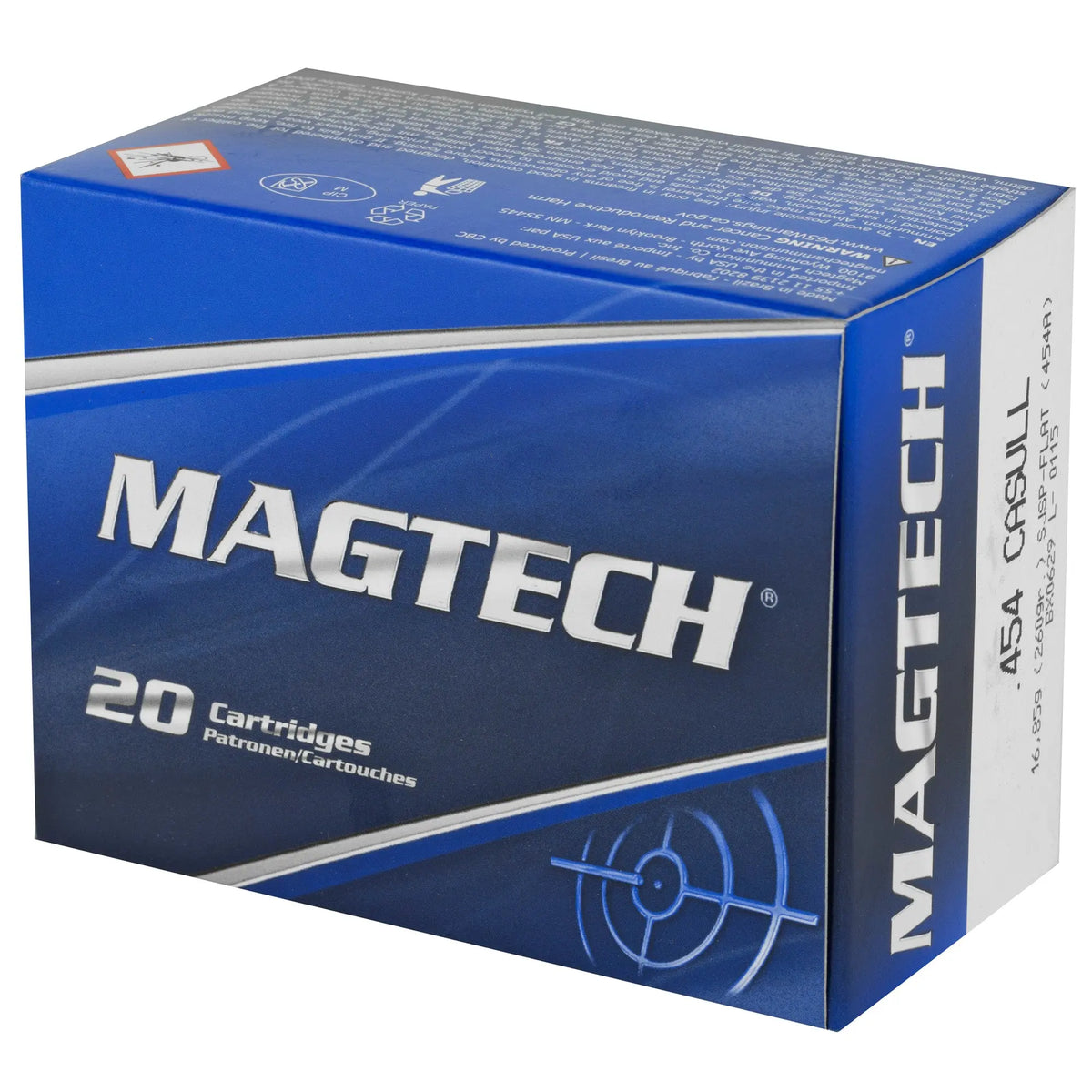 MAGTECH 454CASULL 260GR SJSP 20/1000 - American Ordnance