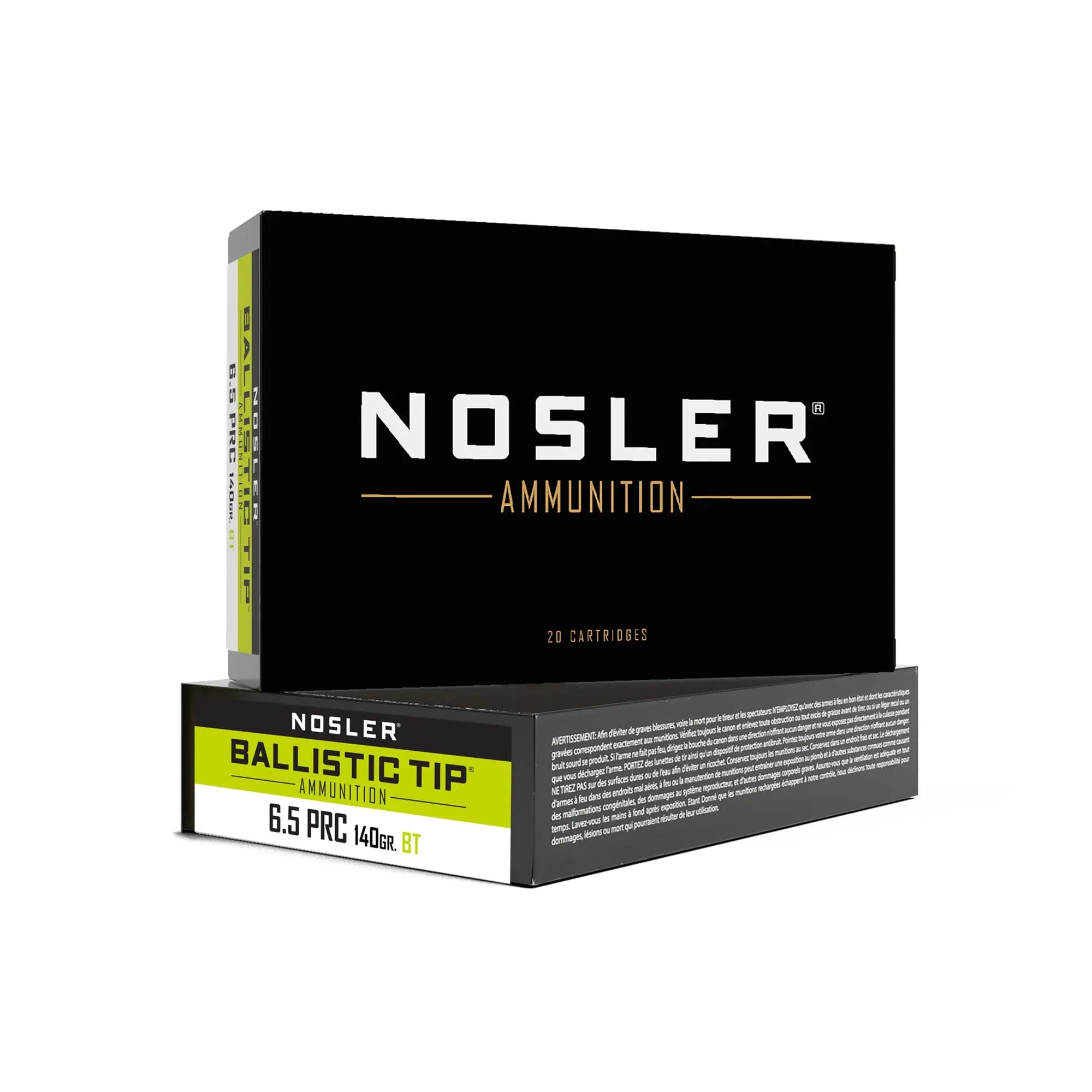 NOSLER 6.5 PRC 140GR BT 20/200 - American Ordnance