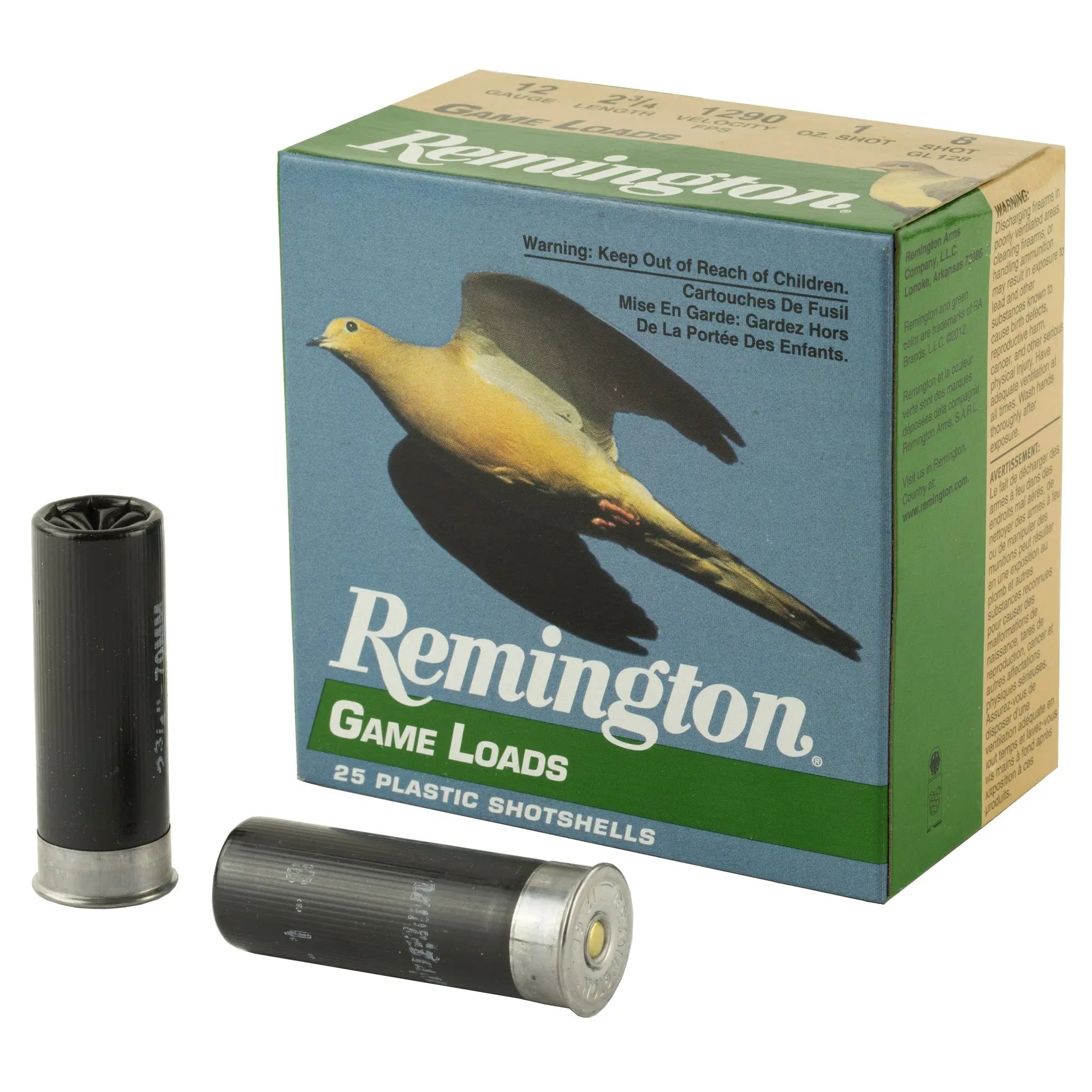 REM GAM LOAD 12GA 2 3/4" #8 25/250 - American Ordnance