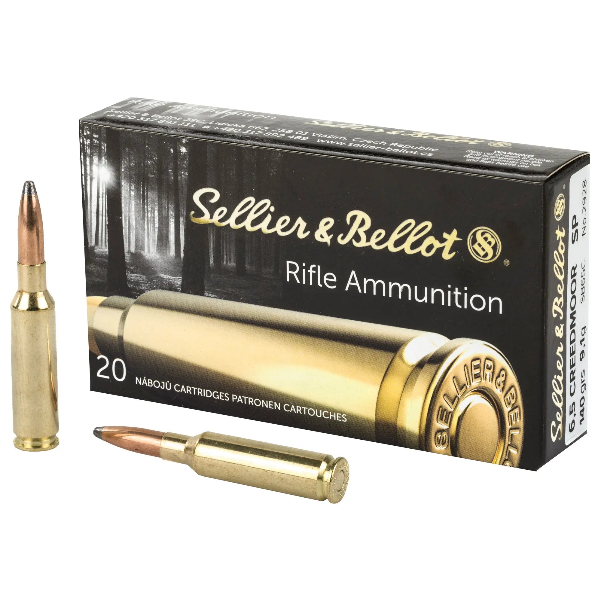 S&B 6.5CREED 140GR SP 20/500 - American Ordnance