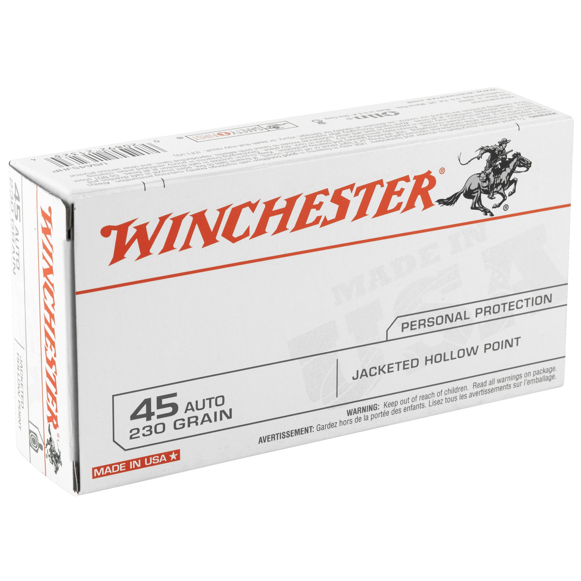 WIN USA 45ACP 230GR JHP 50/500 - American Ordnance