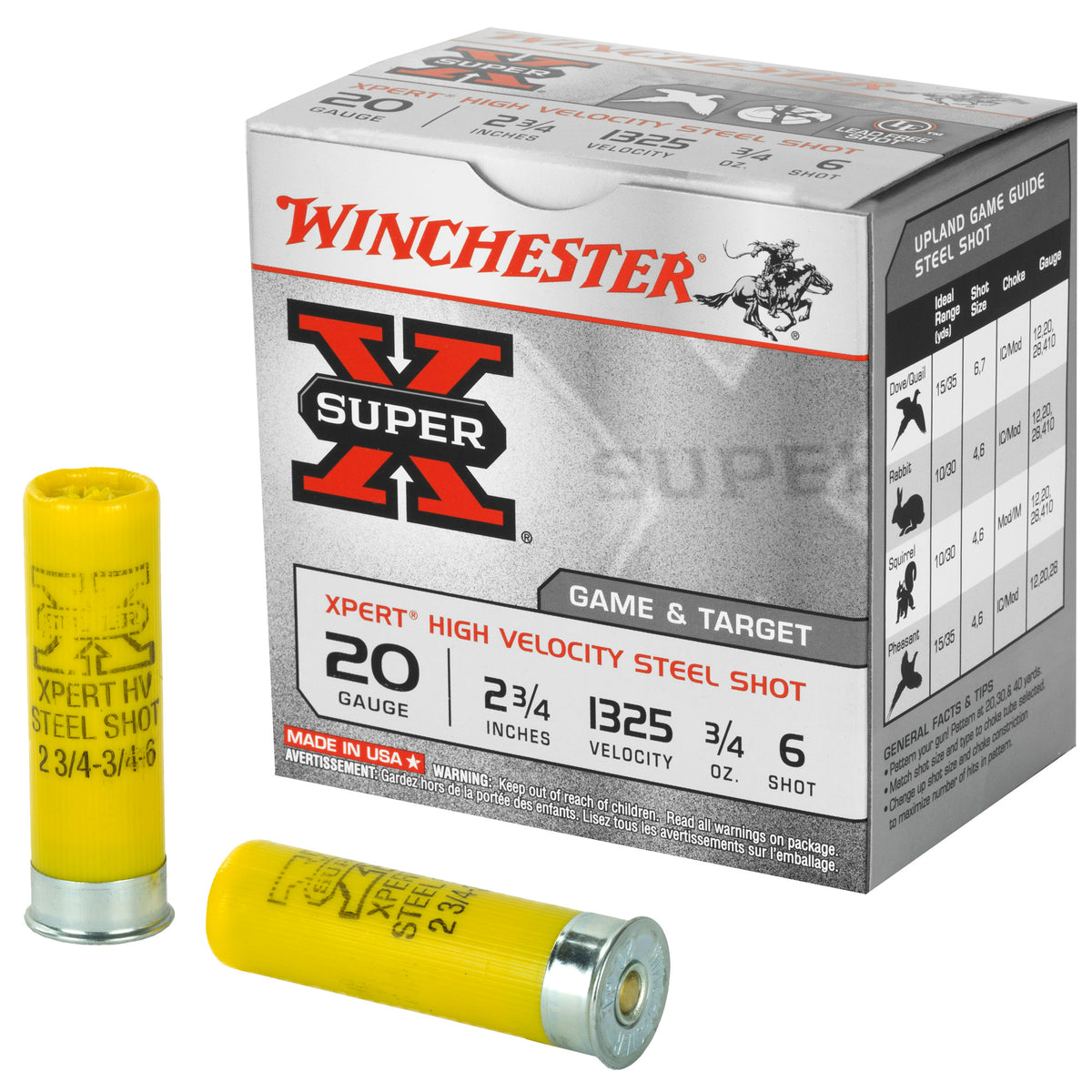 WINCHESTER XPERT TRGT 20GA 2.75&quot; #6 25RD