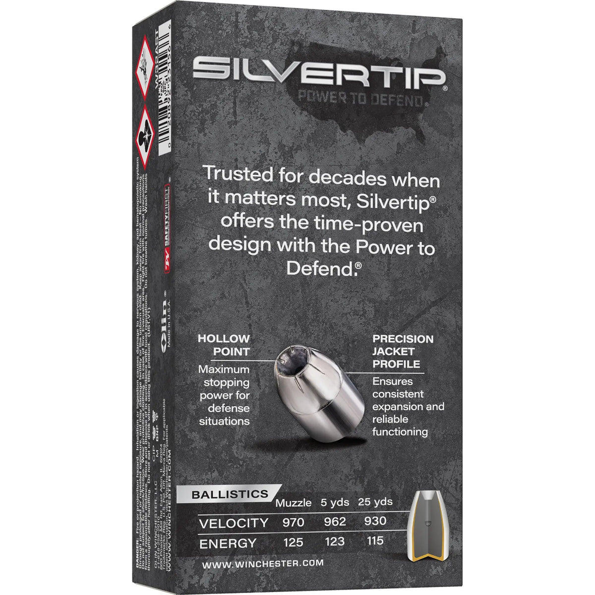 WIN SILVERTIP 32AUTO 60GR JHP 50/500 - American Ordnance