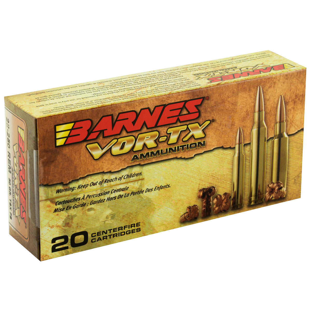 BARNES VOR-TX 22-250 50GR TSX 20RD