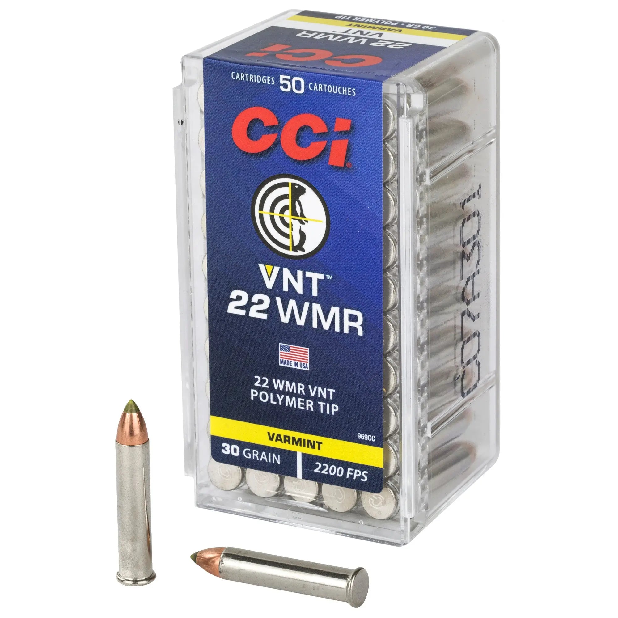 CCI 22WMR 30GR VARMINT TIP 50/2000 - American Ordnance