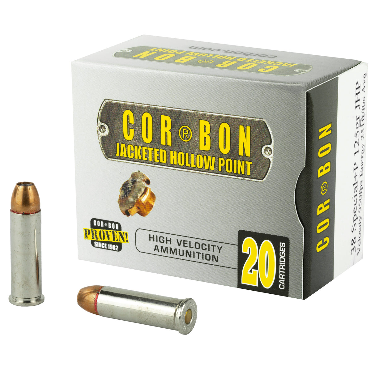 CORBON 38SPL+P 125GR JHP 20RD