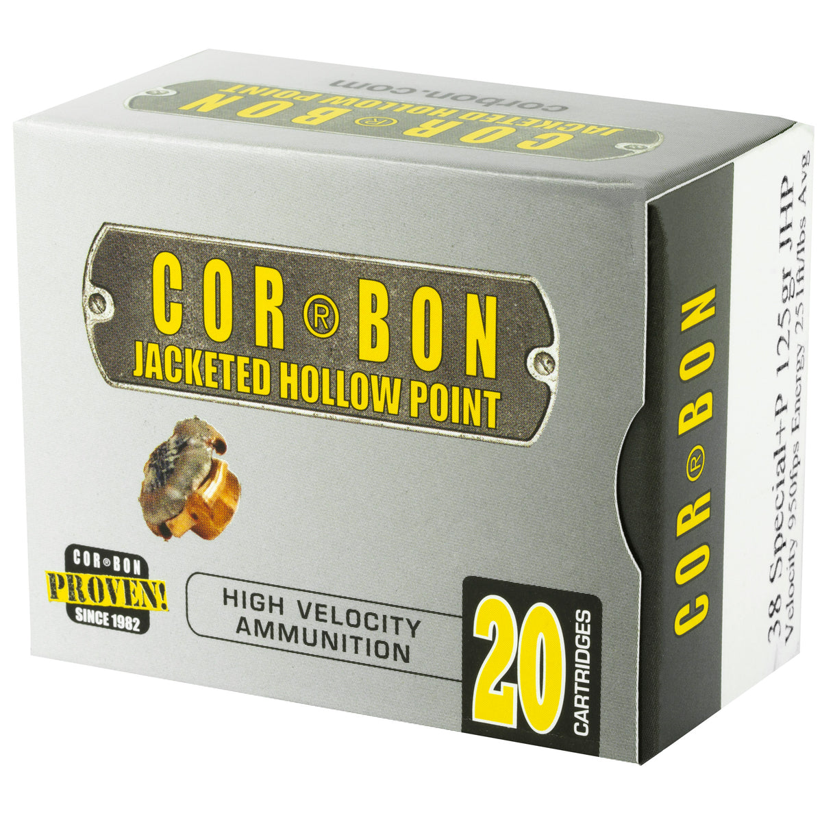 CORBON 38SPL+P 125GR JHP 20RD