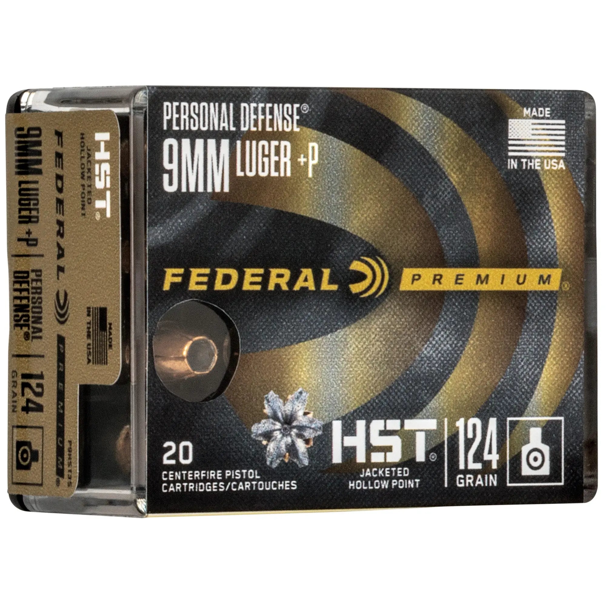 FED PRM PD 9MM HST 124GR JHP 20/200 - American Ordnance