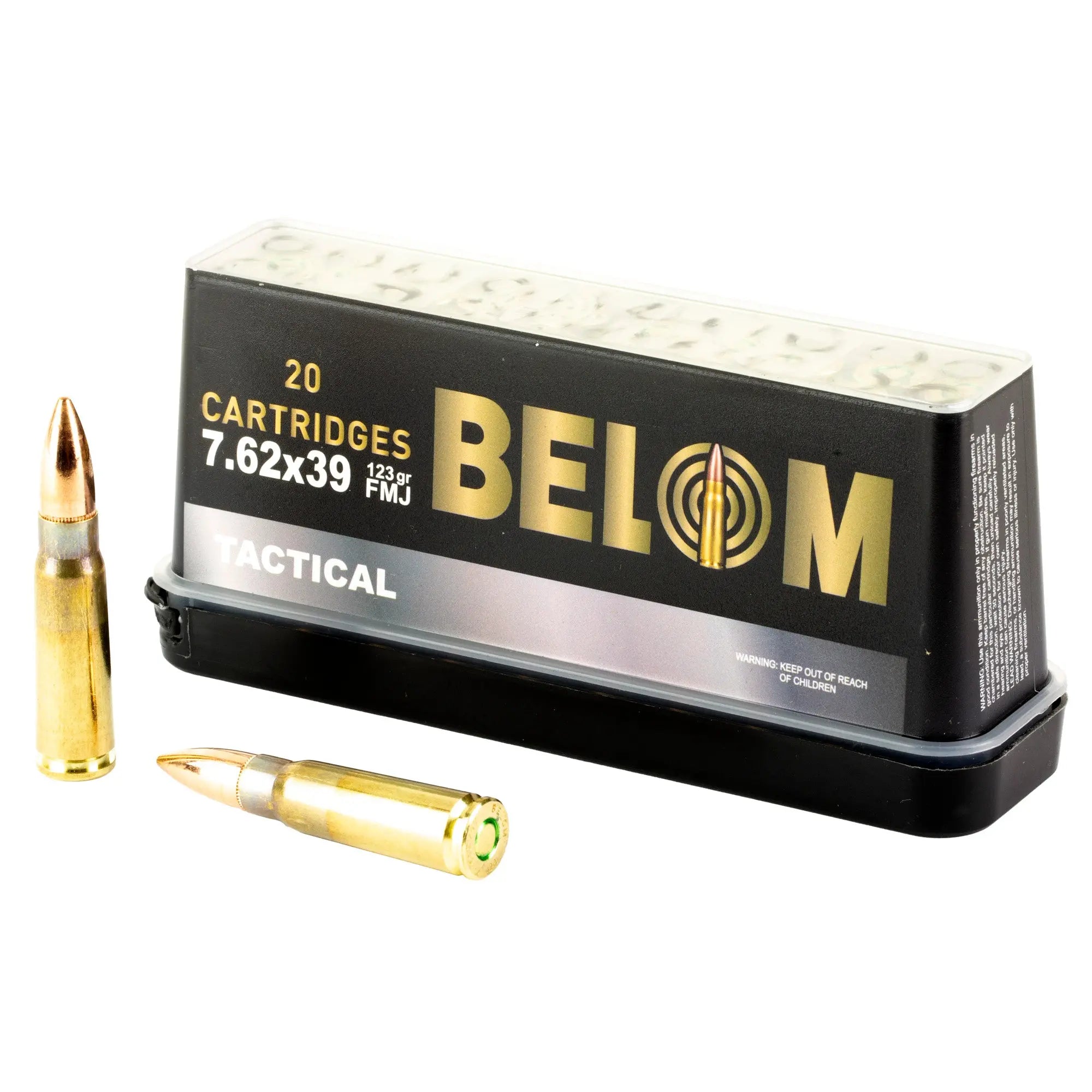 BELOM 7.62X39 BRASS 123GR FMJ 20/480 - American Ordnance