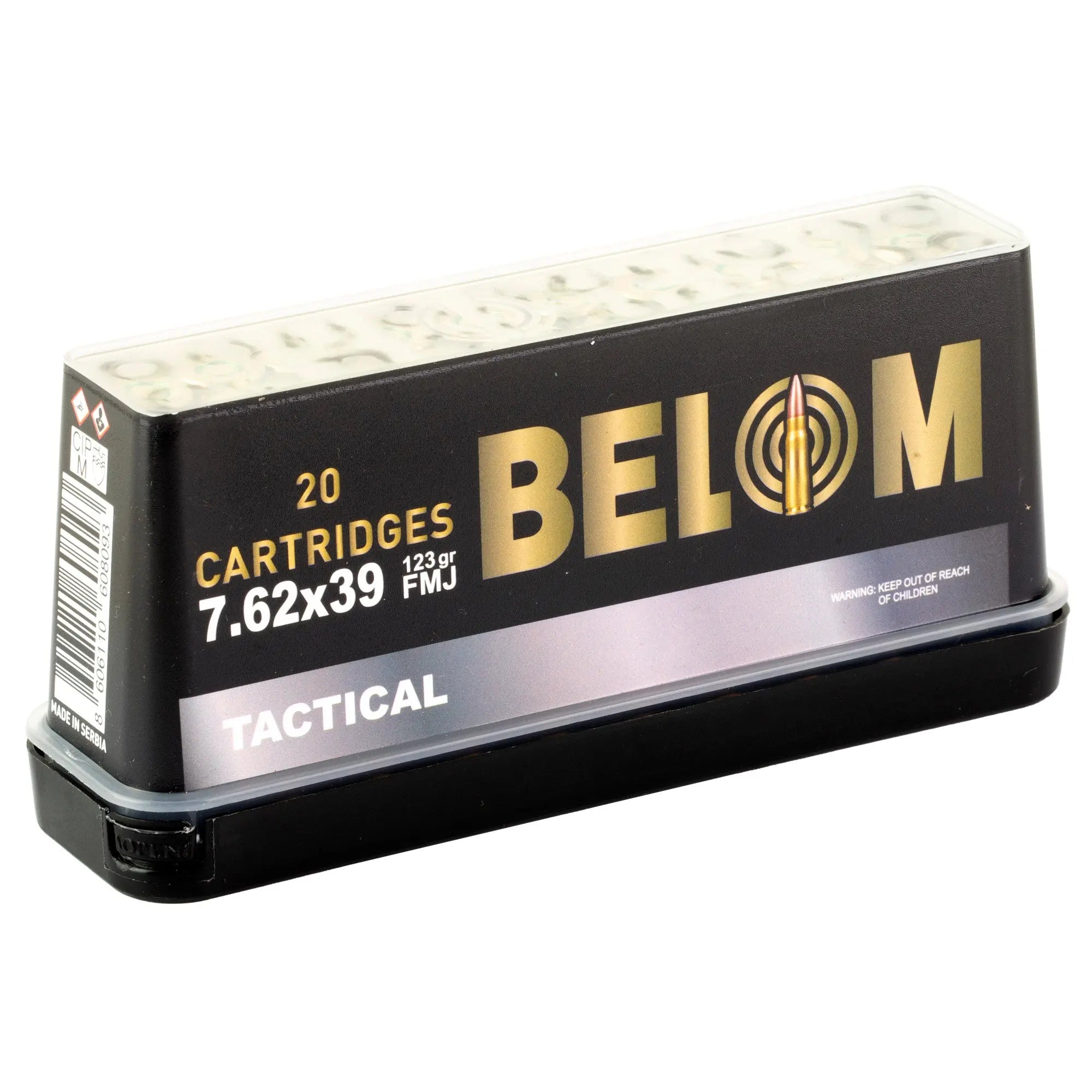 BELOM 7.62X39 BRASS 123GR FMJ 20/480 - American Ordnance