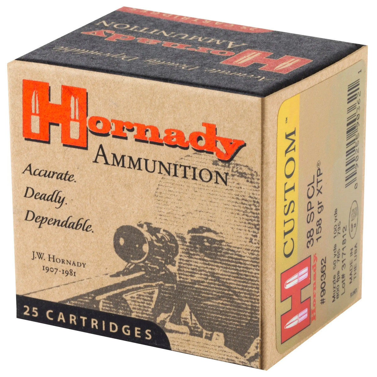 HRNDY 38SPL 158GR JHP/XTP 25/250 - American Ordnance