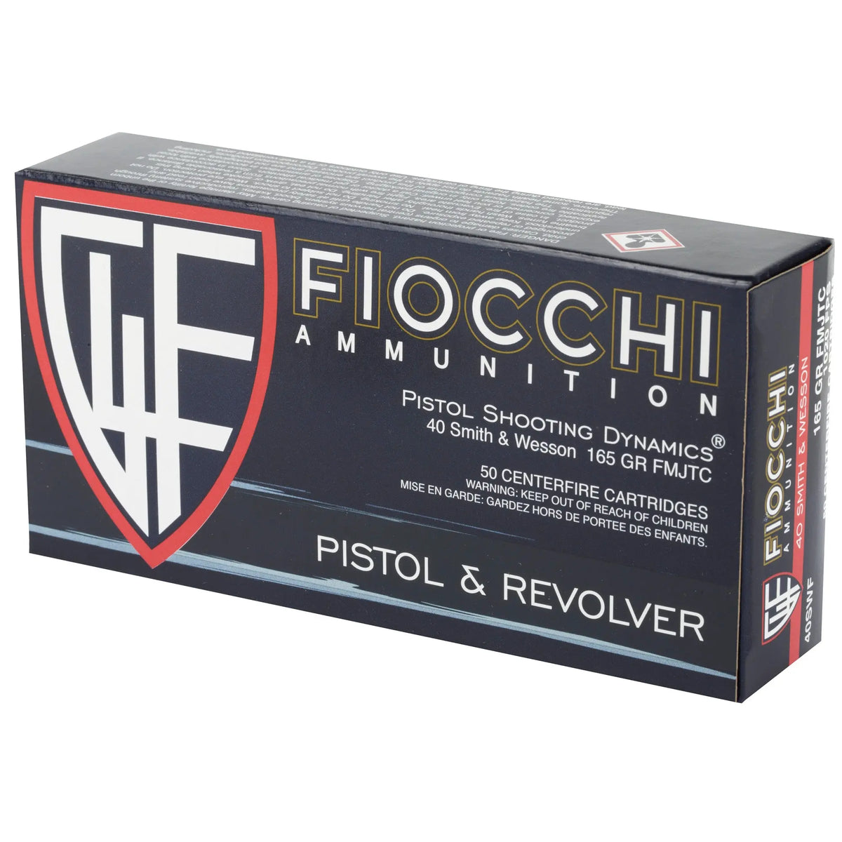 FIOCCHI 40SW 165GR FMJ 50/1000 - American Ordnance