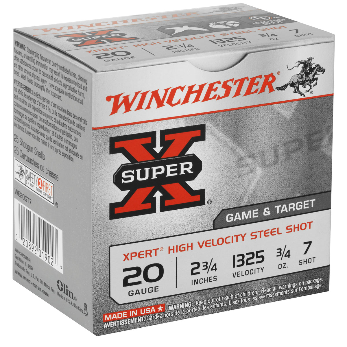 WINCHESTER XPERT TRGT 20GA 2.75&quot; #7 25RD