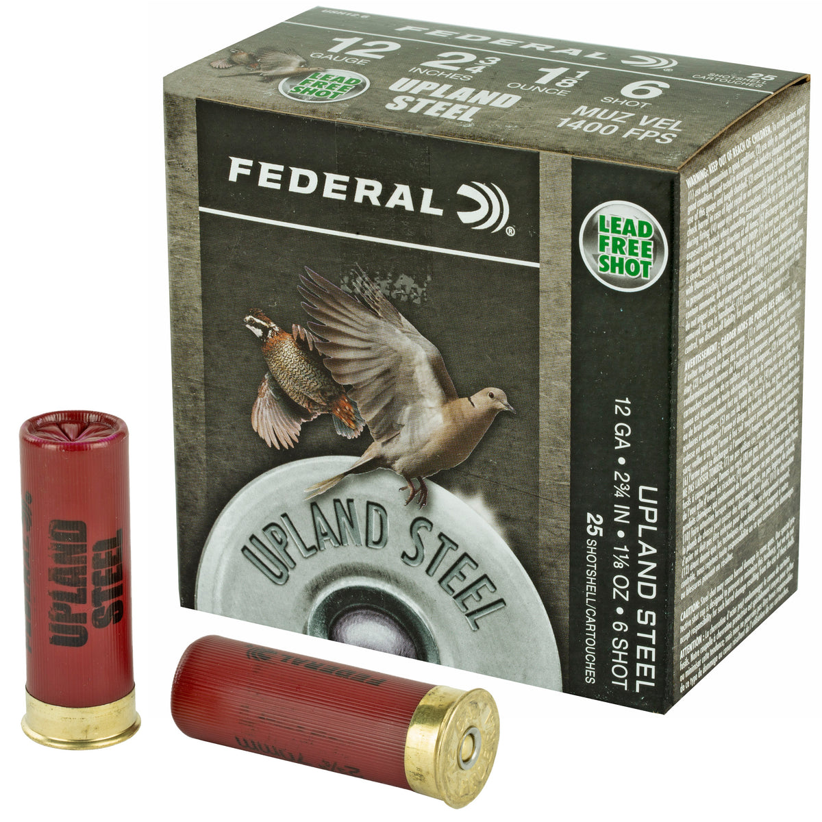 FEDERAL FLD/RANGE STEEL 12GA 2 3/4&quot; #6 25RD