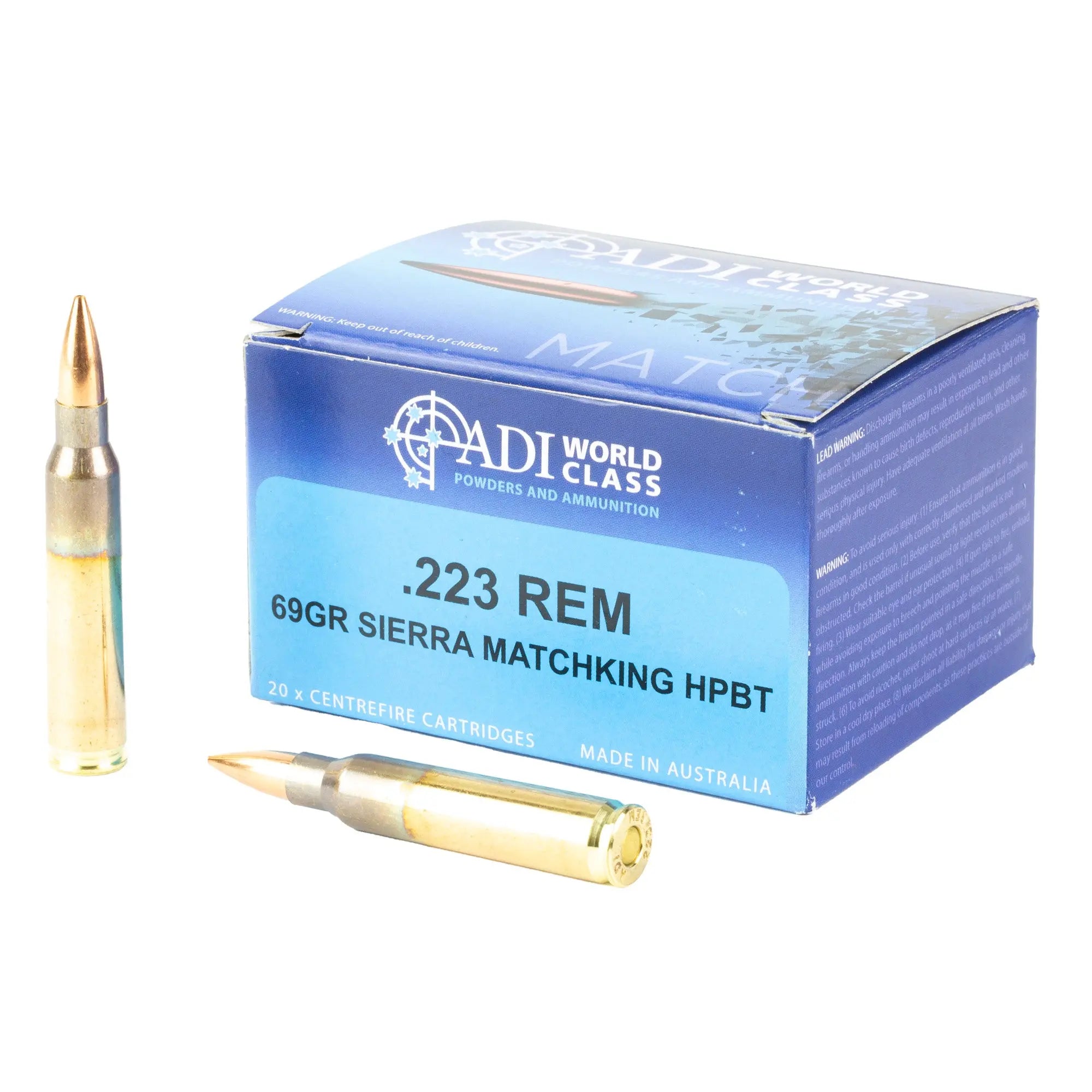 ADI 223 REM 69GR SIERRA MKING 20/200 - American Ordnance