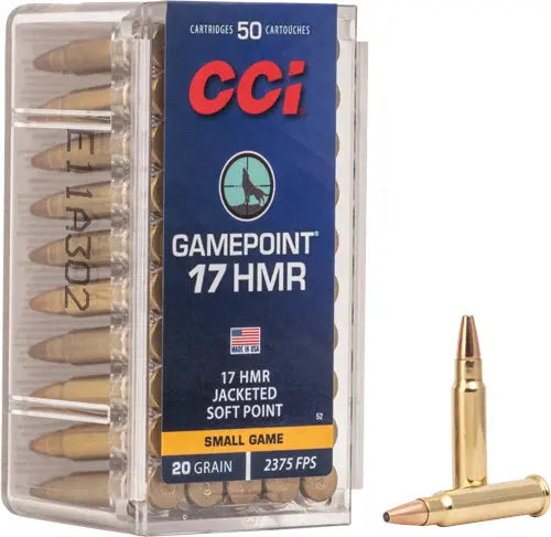 1875FPS 50RD 40BX/CSCCI GAMEPOINT 17HMR 20GR JSP - American Ordnance