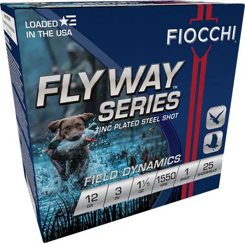 #1 1550FPS 25RD 10BX/CSFIOCCHI FLYWAY 12GA 3" 1-1/5OZ - American Ordnance