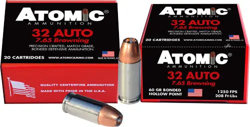 20RD 10BX/CSATOMIC 32 ACP +P 60GR JHP - American Ordnance