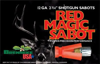 2.75&quot; 1OZ SABOT 5RD 50BX/CSBRENNEKE USA RED MAGIC 12GA - American Ordnance