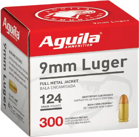 300RD 4BX/CSAGUILA 9MM LUGER 124GR FMJ-RN - American Ordnance