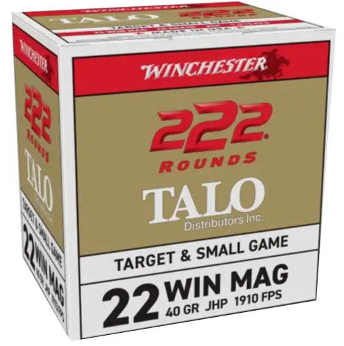 222RD 10BX/CS TALOWINCHESTER 22WMR 40GR JHP - American Ordnance