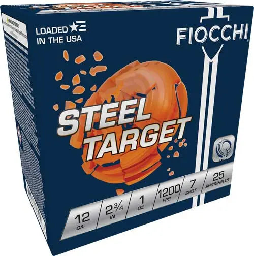 1OZ #7 1200FPS 250RD CASE LOTFIOCCHI STEEL 12GA 2.75&quot; - American Ordnance