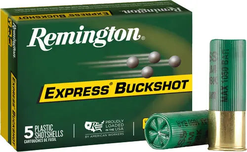 00 BUCK 15 PELLETS 5RD 50BX/CSREMINGTON BUCKSHOT 12GA 3" - American Ordnance