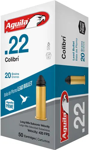 LEAD-RN 1000RD CASE LOTAGUILA COLIBRI 22LR 20GR - American Ordnance