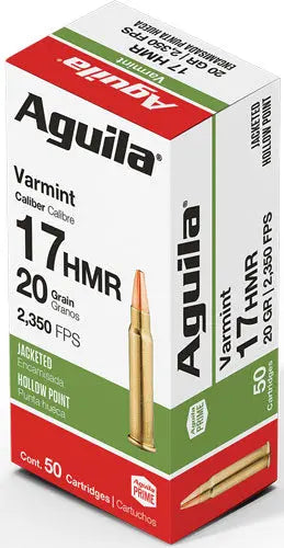 50RD 20BX/CSAGUILA 17HMR 20GR JHP - American Ordnance