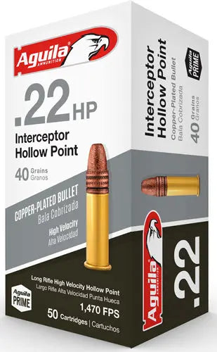 LEAD-HP 1000RD CASE LOTAGUILA INTERCEPTOR 22LR 40GR - American Ordnance