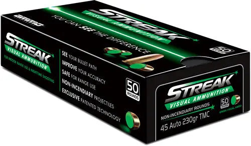 GREEN STREAK 5ORD 20BX/CSAMMO INC 45 ACP 230GR TMC - American Ordnance