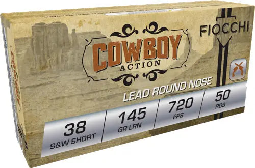 LEAD-RN 50RD 20BX/CSFIOCCHI 38 S&amp;W SHORT 145GR - American Ordnance