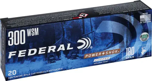 180GR SP 20RD 10BX/CSFEDERAL POWER-SHOK 300 WSM - American Ordnance