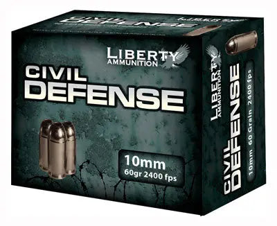 60GR HP 20RD 10BX/CSLIBERTY CIVIL DEFENSE 10MM - American Ordnance