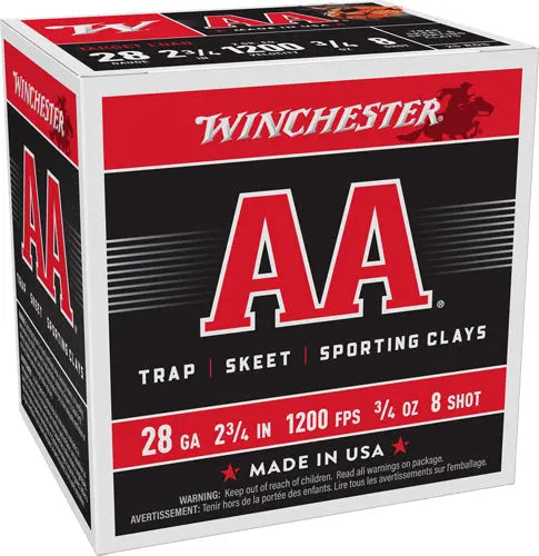 #8 1200FPS 250RD CASE LOTWINCHESTER AA 28GA 2.75" 3/4OZ - American Ordnance