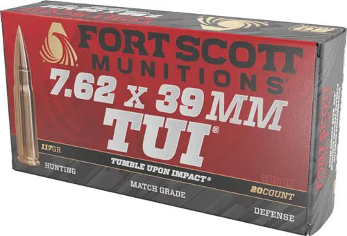 SOLID COPPER 20RD 10BX/CSFORT SCOTT 7.62X39 117GR TUI - American Ordnance